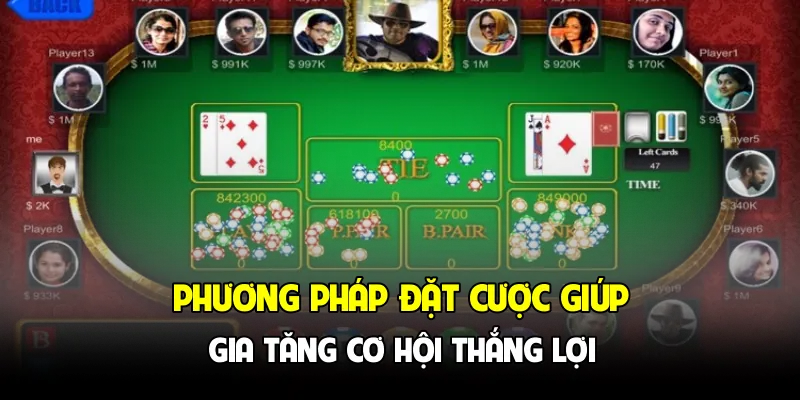 Phương pháp đặt cược giúp gia tăng cơ hội thắng lợi
